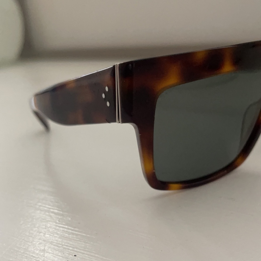AUTHENTIC CELINE ZZ TOP SUNGLASSES IN TORTOISE SHELL - Picture 6 of 9